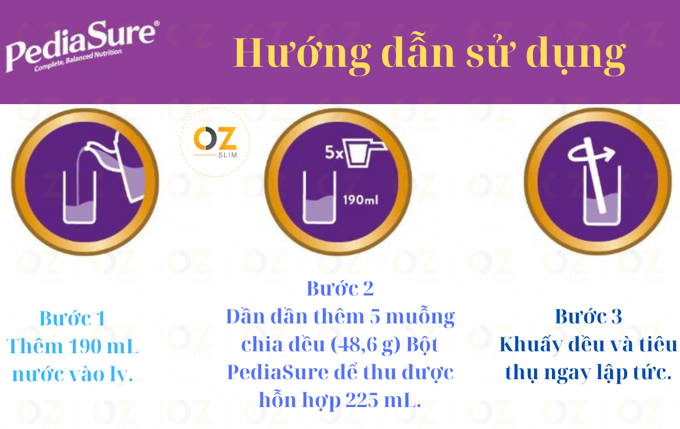 Sữa tăng chiều cao cho trẻ biếng ăn từ 1-10 tuổi Úc Pediasure