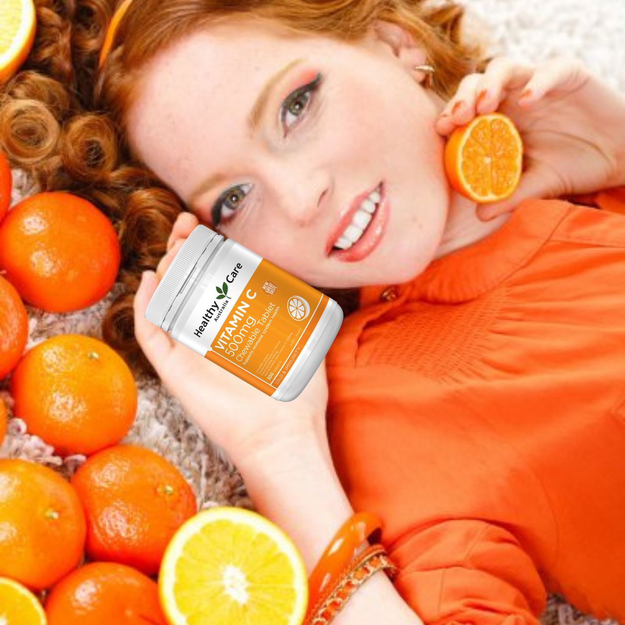 Vitamin C Úc Healthy Care Vitamin C 500mg Chewable