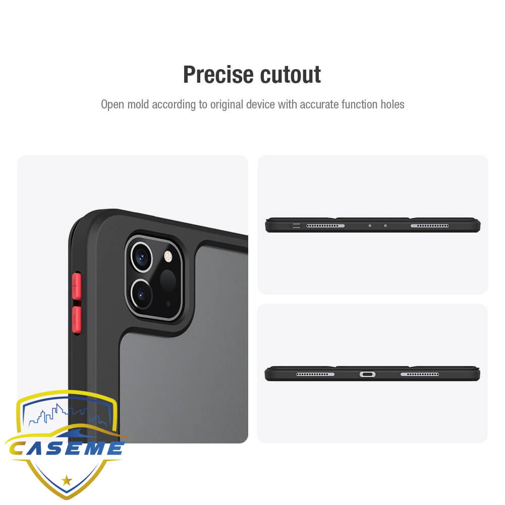 Bao da Nillkin Bevel Leather dành cho Apple iPad Pro 11 inch M1 2021 ( Có Khay Để Bút ) -  Hàng Chính Hãng