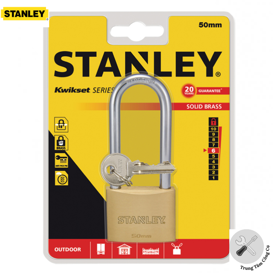Ổ Khoá Stanley S742 – 044 Khóa càng dài, rộng 50mm