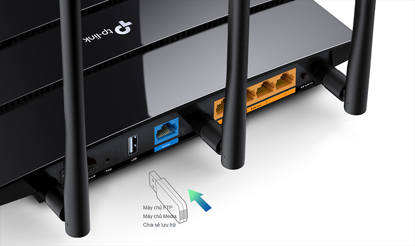 Router Gigabit Wi-Fi Băng Tần Kép AC1750 TP-Link Archer C7