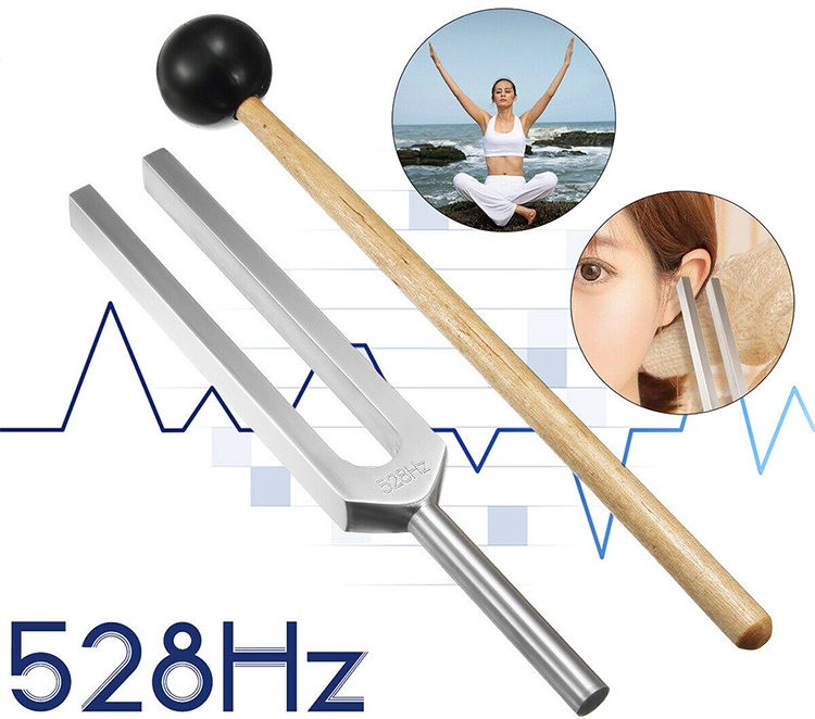 Frequency of Love Miracle Healing Set Tuning Health Care 528HZ - Silver