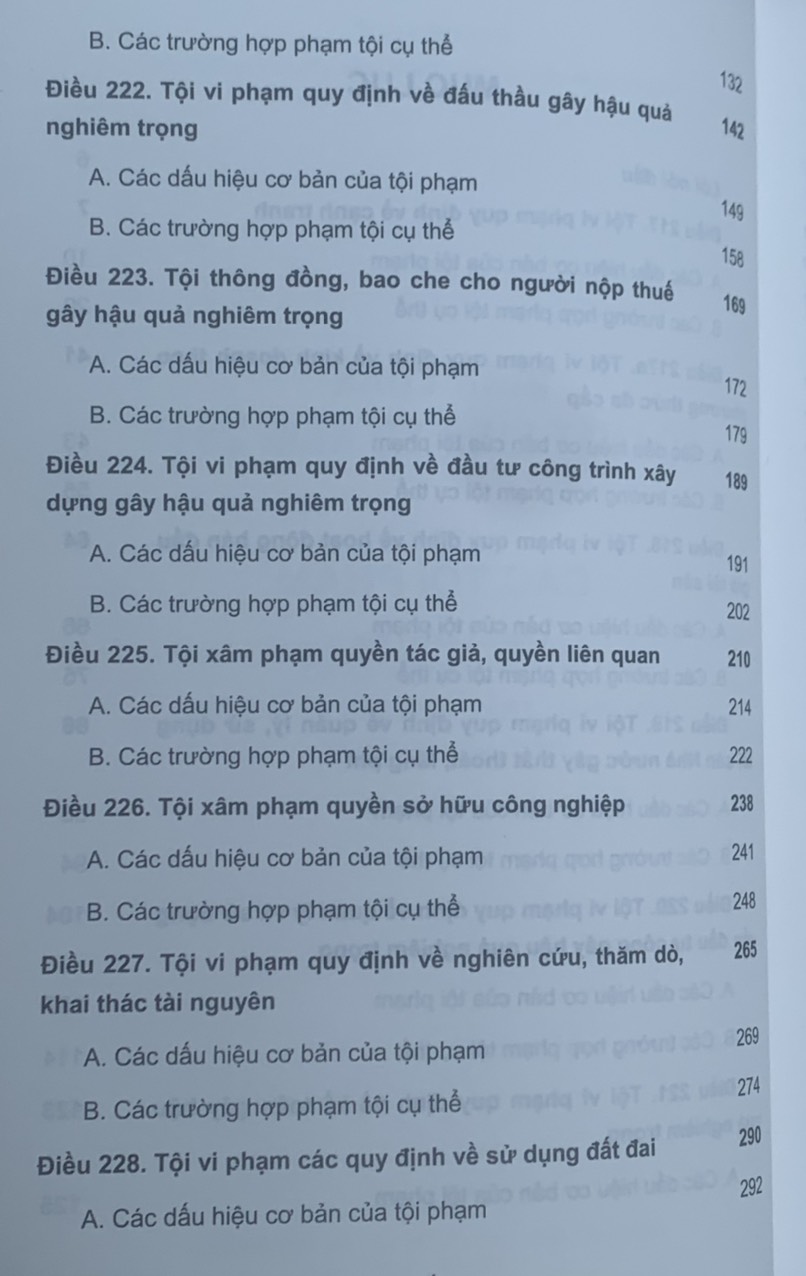 Bình luận Bộ luật Hình sự năm 2015 (Phần hai-Các tội phạm), Chương XVIII, Mục 3: xâm pham trật tự quản lý kinh tế