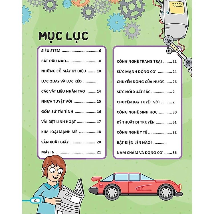 Sách Học Và Thực Hành Stem Đơn Giản - Công Nghệ - Kiến Thức Kèm Bài Tập Bổ Trợ!