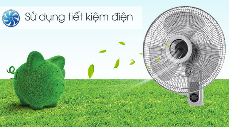 Quạt Treo Tường 3 Cánh Midea FW40-6H (Công Suất 55W - 3 Cấp Gió) - Hàng Chính Hãng
