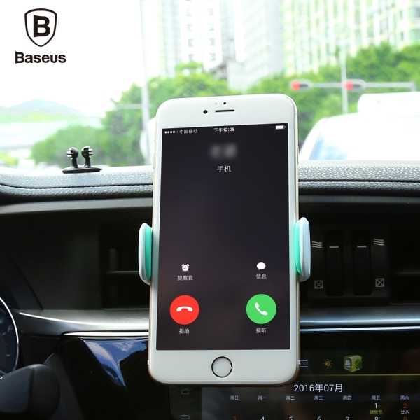 Giá đỡ điện thoại 360 siêu bền dành dùng cho xe hơi chất liệu ABS và Silicon chống trơn trượt -Baseus Stable series - Hàng Chính Hãng