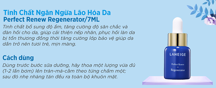 Kem Dưỡng Ngăn Ngừa Lão Hóa Vùng Mắt Laneige Perfect Renew Eye Cream 20ml + Bộ Chăm Sóc Da 3 Món