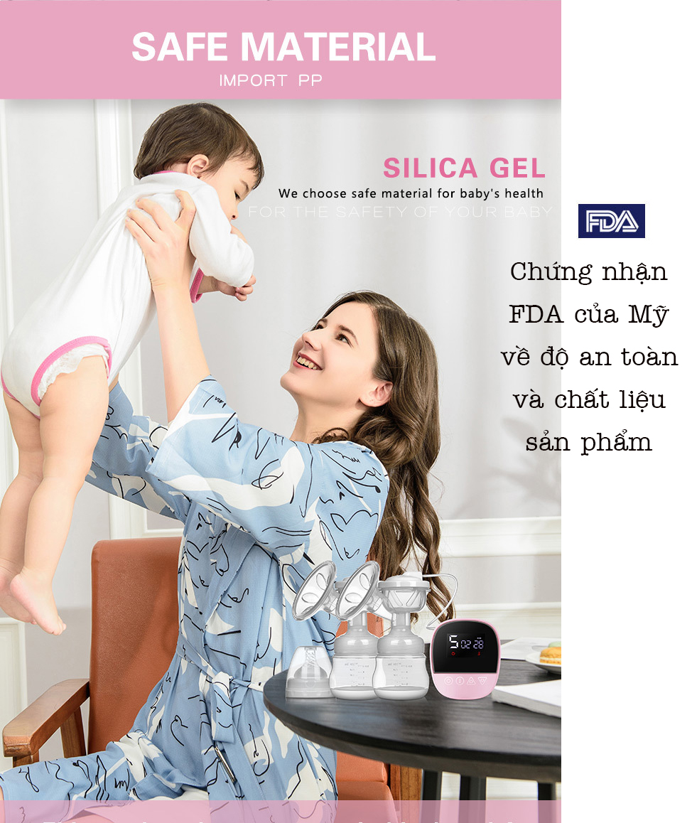 Máy Hút Sữa Bằng Điện Đôi Philips Avent SCF303/01 - Trắng máy hút sữa bằng điện