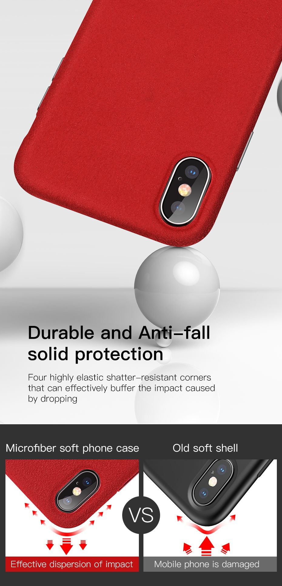 Ốp lưng bọc vải siêu mịn, chống trầy xước Baseus Original Super Fiber Case cho iPhone XS Max (New Model) - Hàng chính hãng