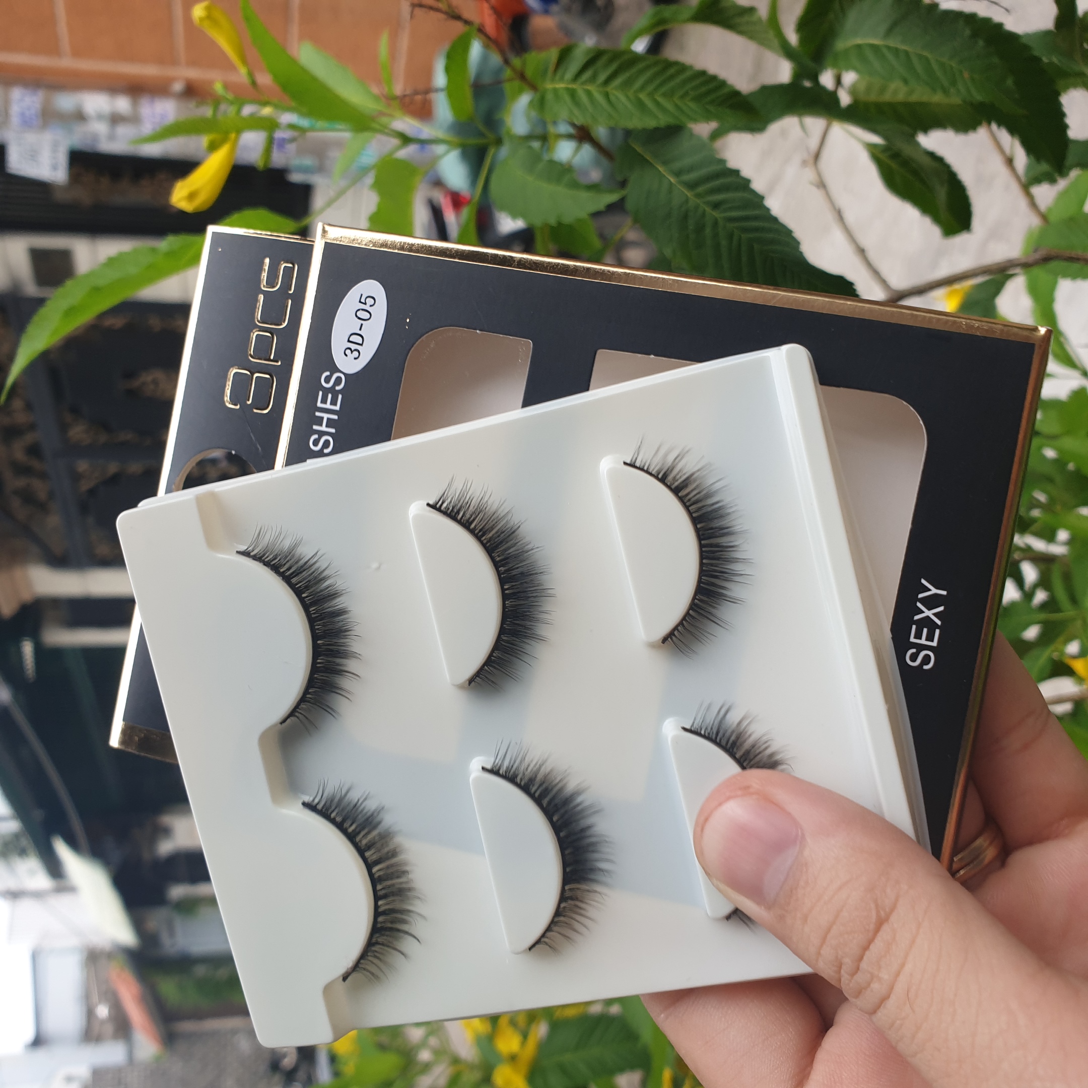 Lông mi giả lông chồn 3 Fashion Eyelashes 3 Faux-Cils 3D 1 bộ 3 cặp