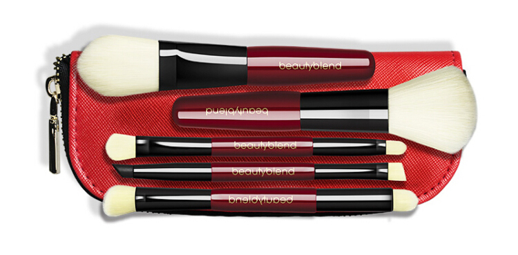 Bộ Cọ Trang Điểm Kèm Túi Đựng Beautyblend - Đỏ 