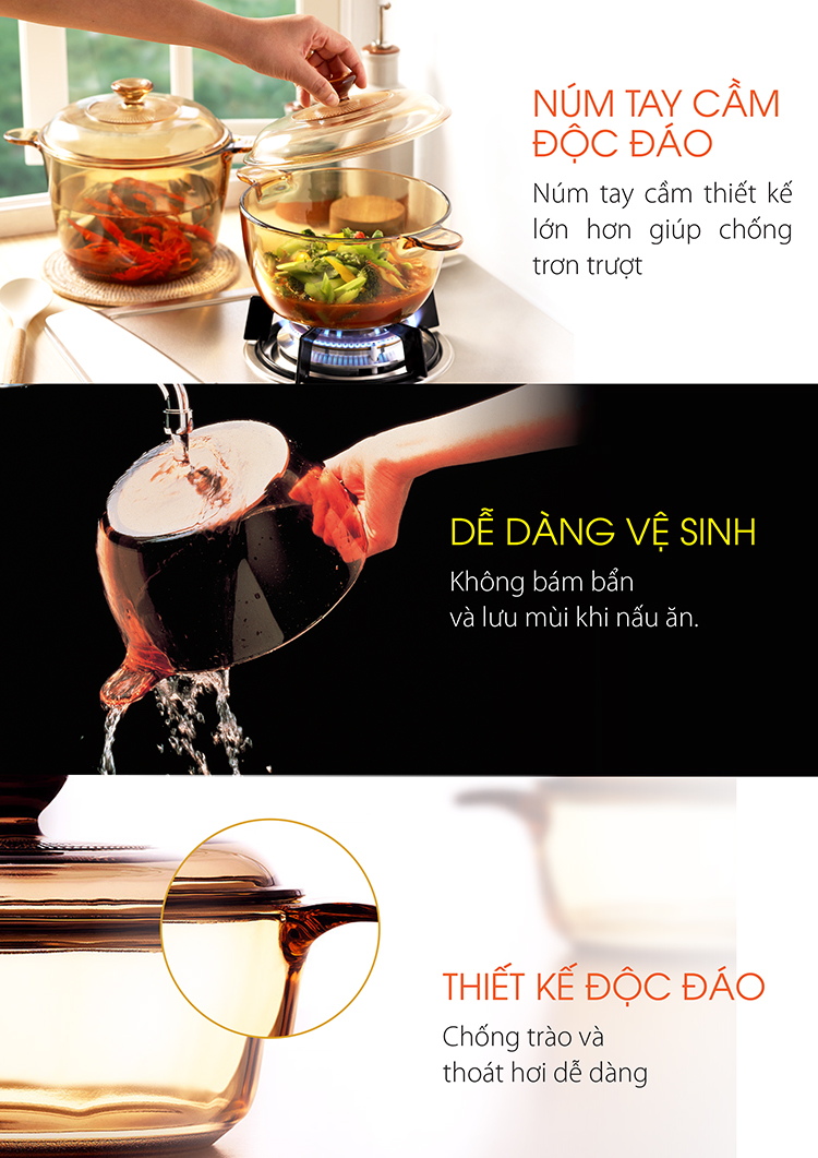 Nồi Thủy Tinh Visions VS-15