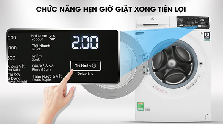 Máy Giặt Cửa Trước Inverter Electrolux EWF8025BQWA (8kg) - Hàng Chính Hãng