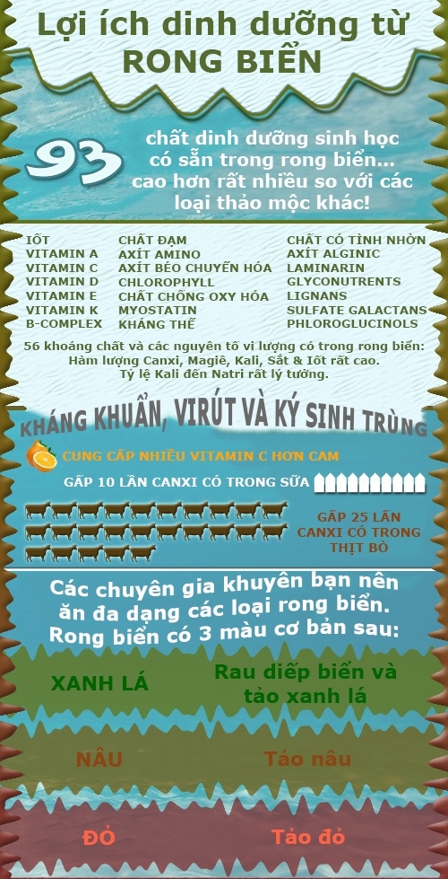 lợi ích của rong biển 