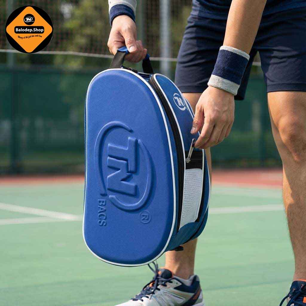 Túi Đựng Giày Đá Bóng TN Bags TN.B 9003 Màu Xanh Cao Cấp, Nhiều Ngăn Tiện Lợi, Logo Dập Nổi, Chống Nước Tốt, Cá Tính, Năng Động!