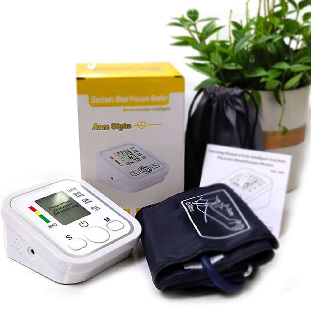 máy đo huyết áp bắp tay zk-b02 có giọng nói hướng dẫn tiếng anh, có thể cắm dùng trực tiếp 3