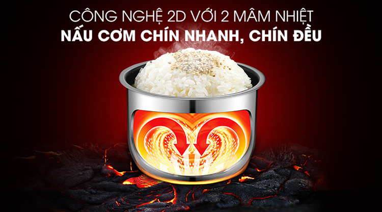 Nồi Cơm Điện Tử Comfee 1.8 lít CR-FD1820B - Hàng Chính Hãng