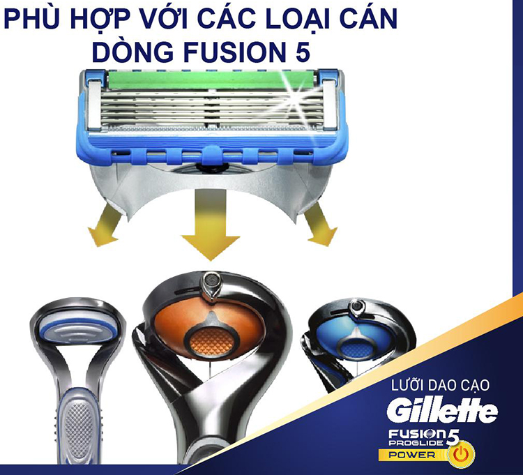 Lưỡi Dao Gillette Fusion5 Proglide Power (2 Lưỡi / Vỉ)