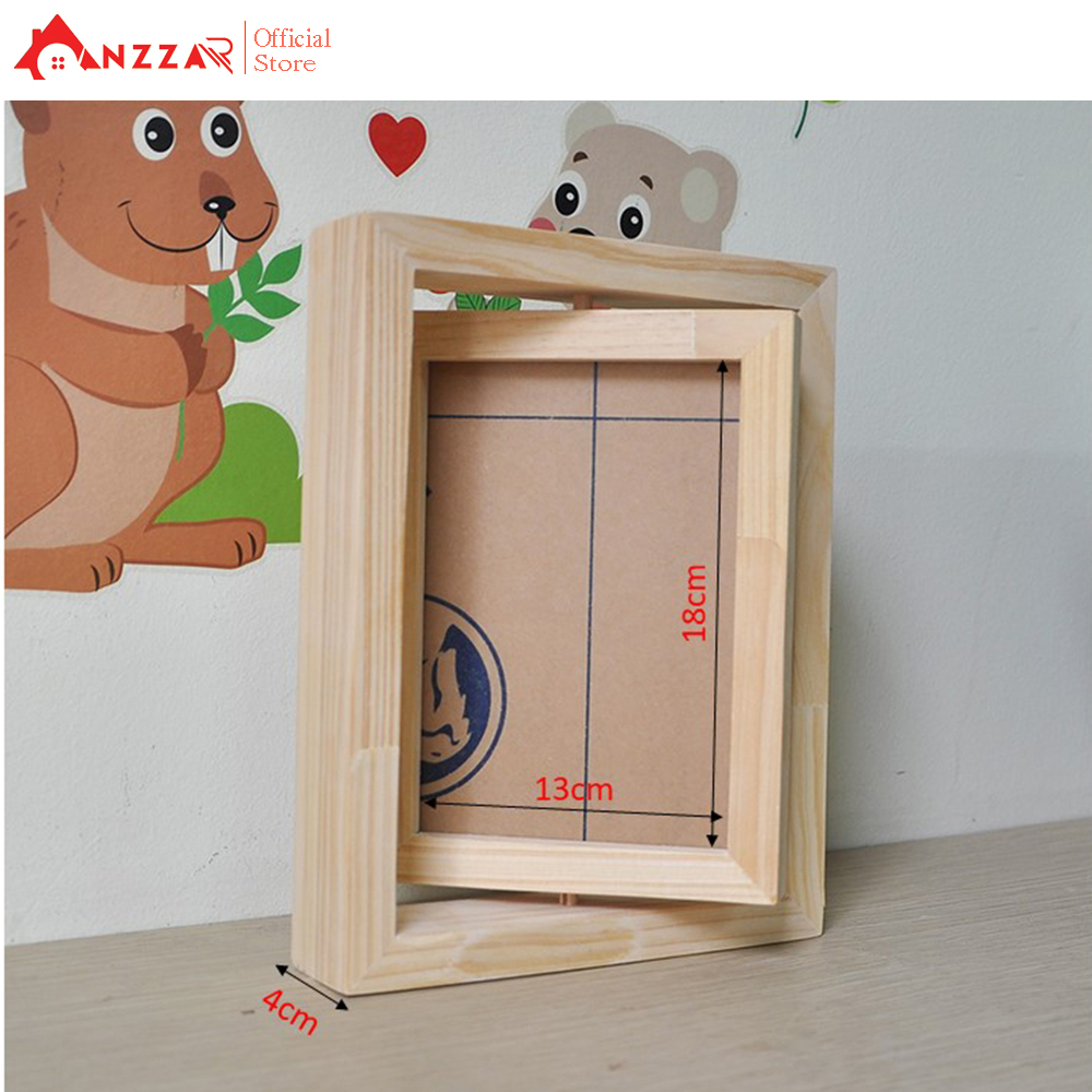 Khung ảnh để bàn xoay dọc nhiều kích thước, khung ảnh trang trí Anzzar KAX-01