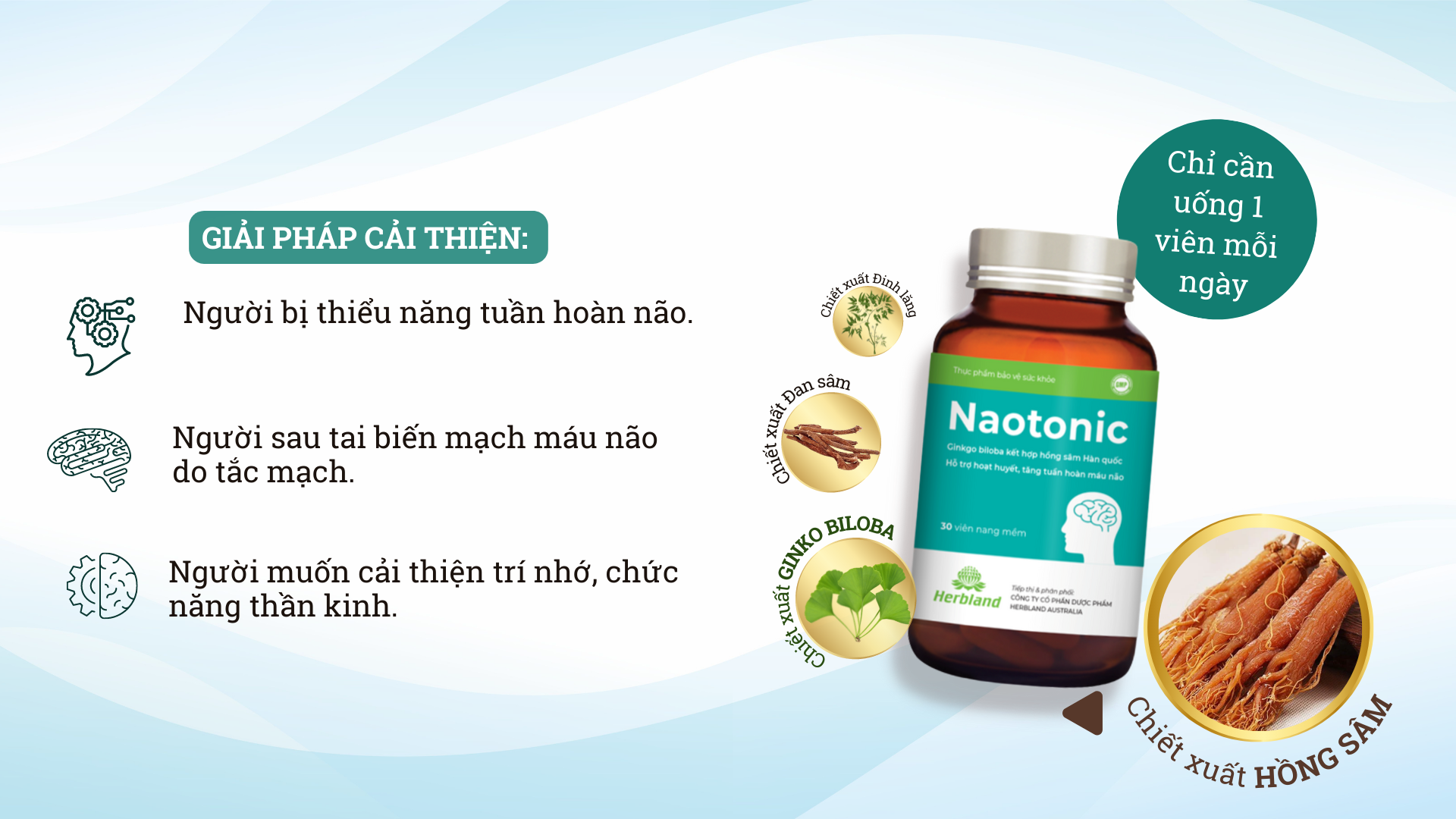 viên bổ não naotonic hỗ trợ hoạt huyết, tăng tuần hoàn não (hộp 30 viên) 3