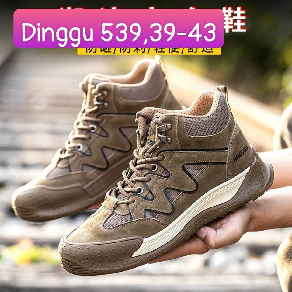 Giày Bảo Hộ Lao Động DINGGU 539, Thể Thao, Chống Trơn Trượt, Chống Đinh, Chống Va Đập, Siêu Nhẹ, Thoáng Khí, Mẫu Mới 2023, Nhập khẩu Trung Quốc, Tặng Kèm Vớ