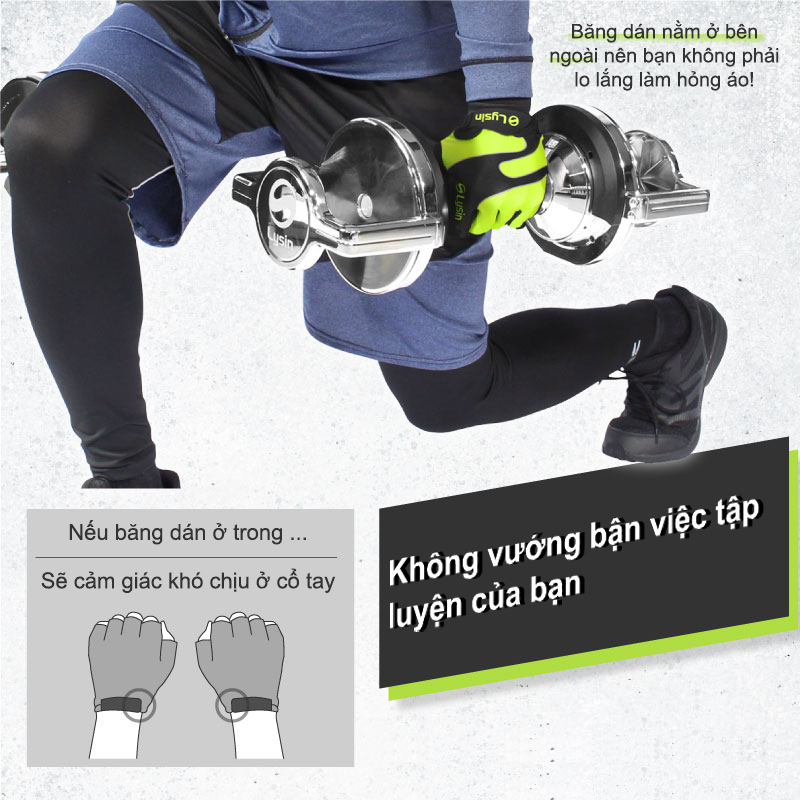 Lysin - găng tay tập gym, thể dục, xe đạp, câu cá, tập tạ, chống trượt bảo vệ lòng bàn tay chính hãng Nhật