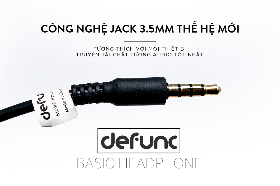 Tai Nghe Chụp Tai DeFunc Basic Headphone - Hàng Chính Hãng