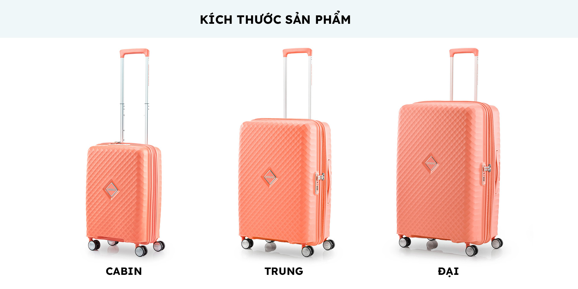 Vali kéo American Tourister Squasem Spinner EXP TSA