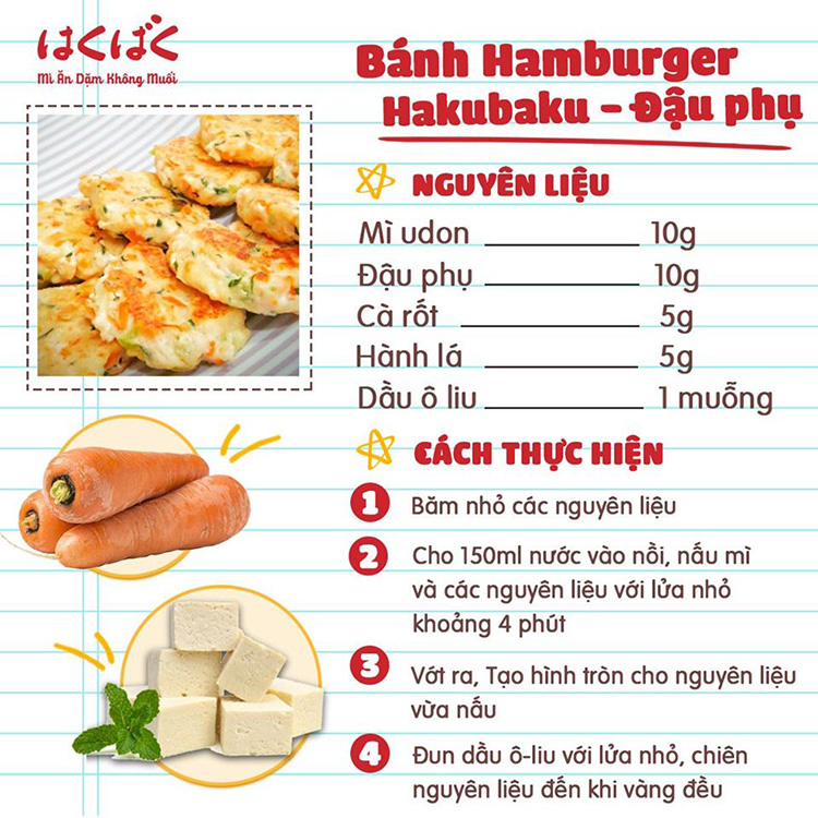 Combo 3 Gói Mỳ Ăn Dặm Hakubaku ( Dành Cho Bé Từ 5 Tháng )