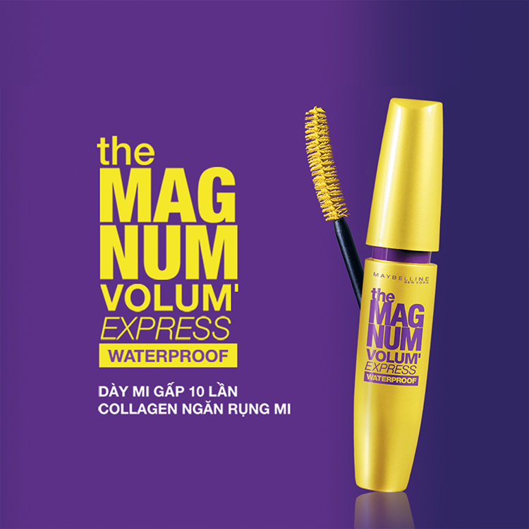Bộ Đôi Trang Điểm Mắt Maybelline Mascara Magnum & Chì Mày Define & Blend (15g)