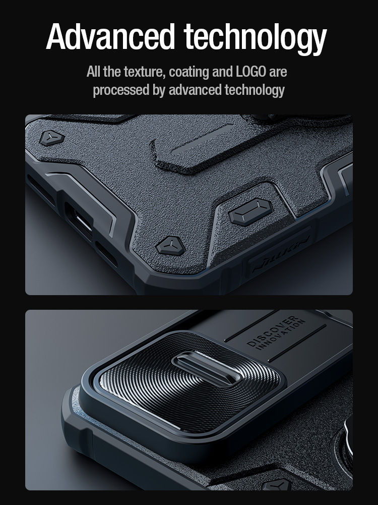 Ốp Lưng Nillkin CamShield Armor Cho iPhone 15 Pro / iPhone 15 Pro Max - Hàng Chính Hãng
