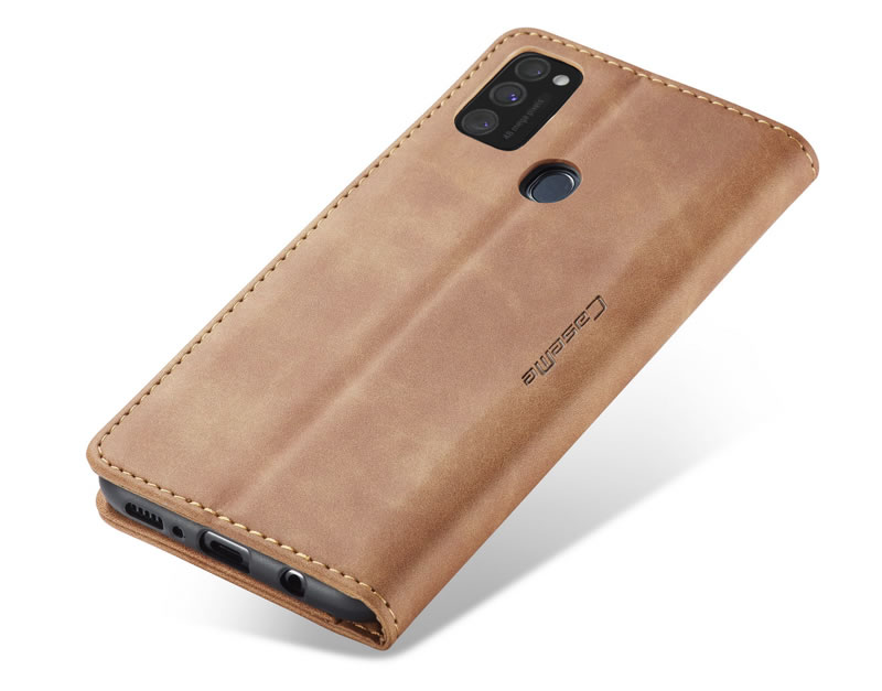 Bao da thật dạng ví chính hãng Caseme dành cho Samsung Galaxy M21 - Hàng chính hãng