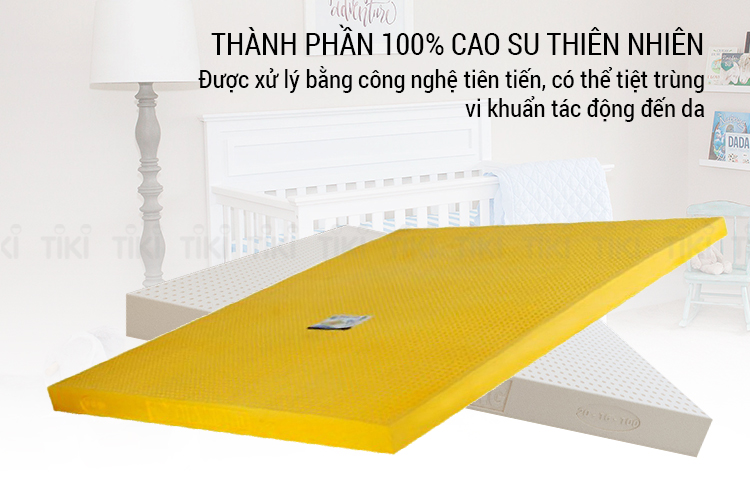 Nệm Cao Su Kim Cương Happy Gold KCCS185 (180 x 200 x 5 cm)