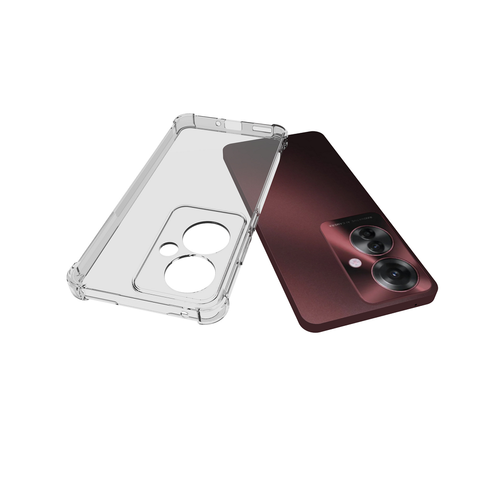 Ốp lưng cho Oppo Reno 11 5G | Reno 11F 5G dẻo trong TPU chống sốc 4 góc cạnh ( Hàng chính hãng)