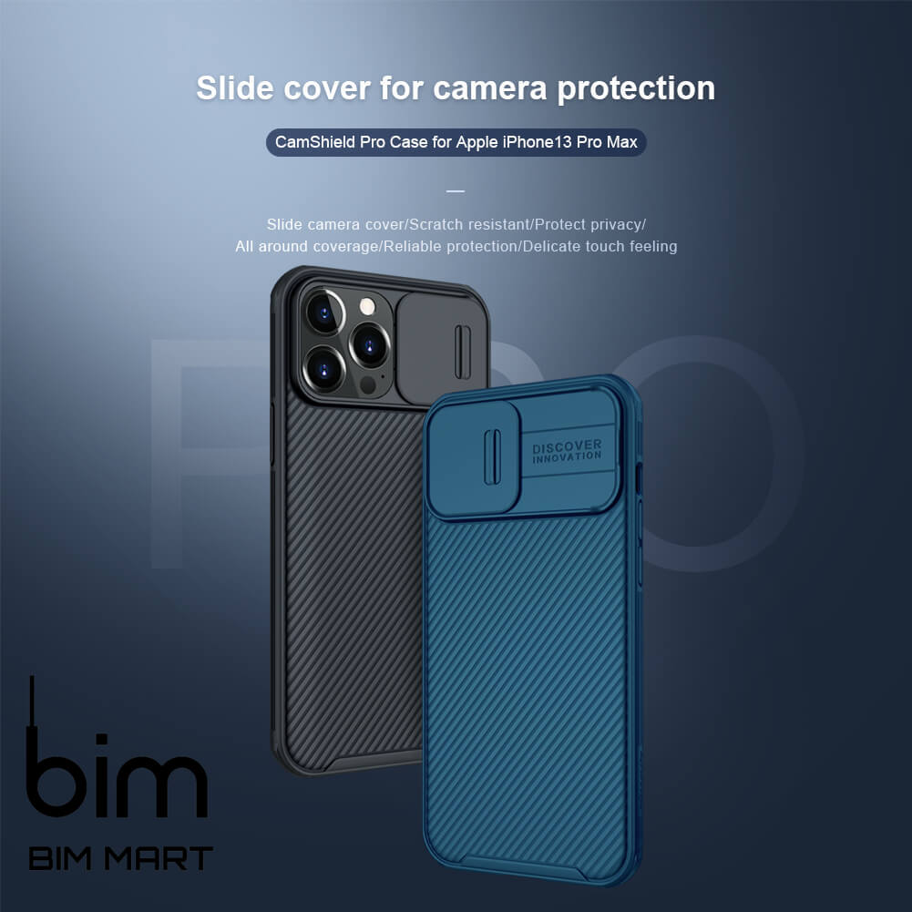 Ốp Nillkin Camshield bảo vệ Camera cho iPhone 13 Pro Max - Hàng nhập khẩu