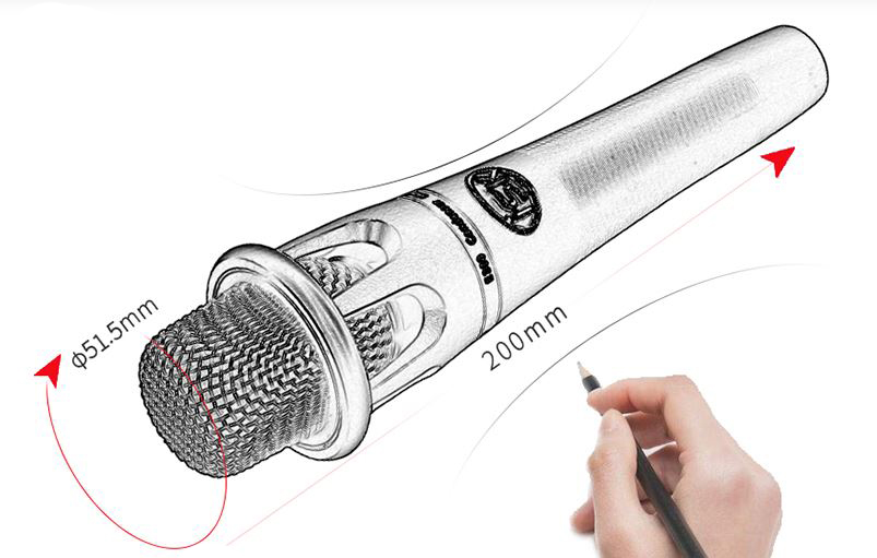 iSK E300 condenser microphone professional recording equipment national karaoke mobile computer shouting wheat universal anchor live broadcast special microphone white