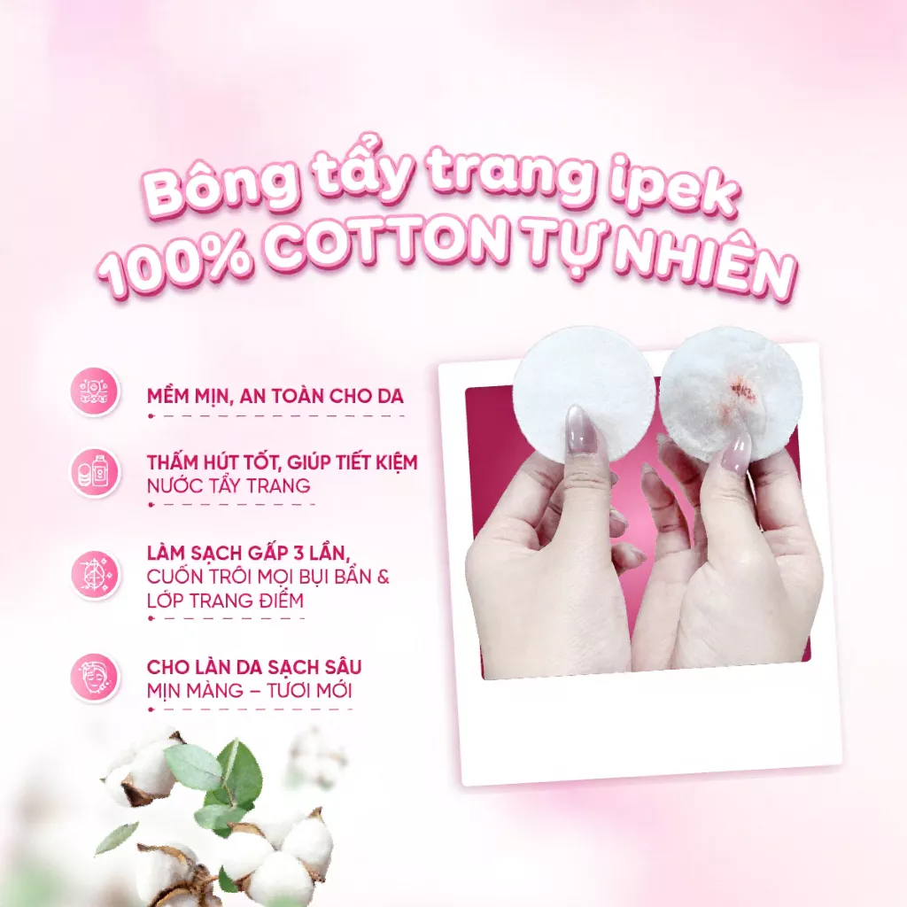 Bông Tẩy Trang Ipek 150 Miếng (Thổ Nhĩ Kỳ)