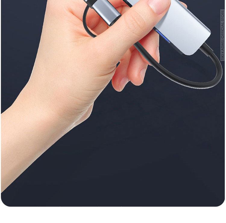 bộ chia mạng, hub chuyển đổi usb type c aswei