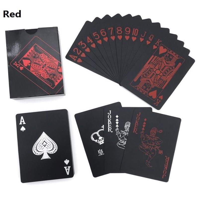 Bộ bài tây màu đen cao cấp 52 lá bài nhựa - Bộ bài poker- hàng chính hãng