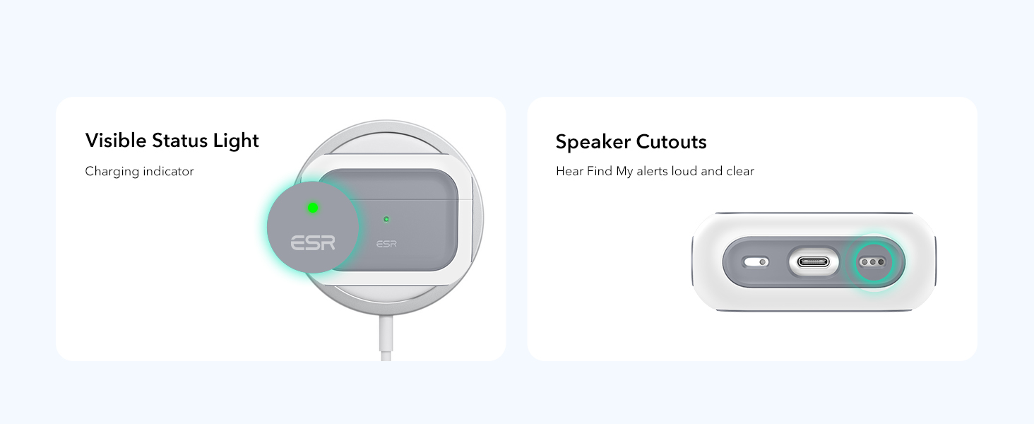 Bao Case cho Airpods Pro 3 (2025) ESR Orbit Colors Hybrid Magnetic Case - Hàng Chính Hãng