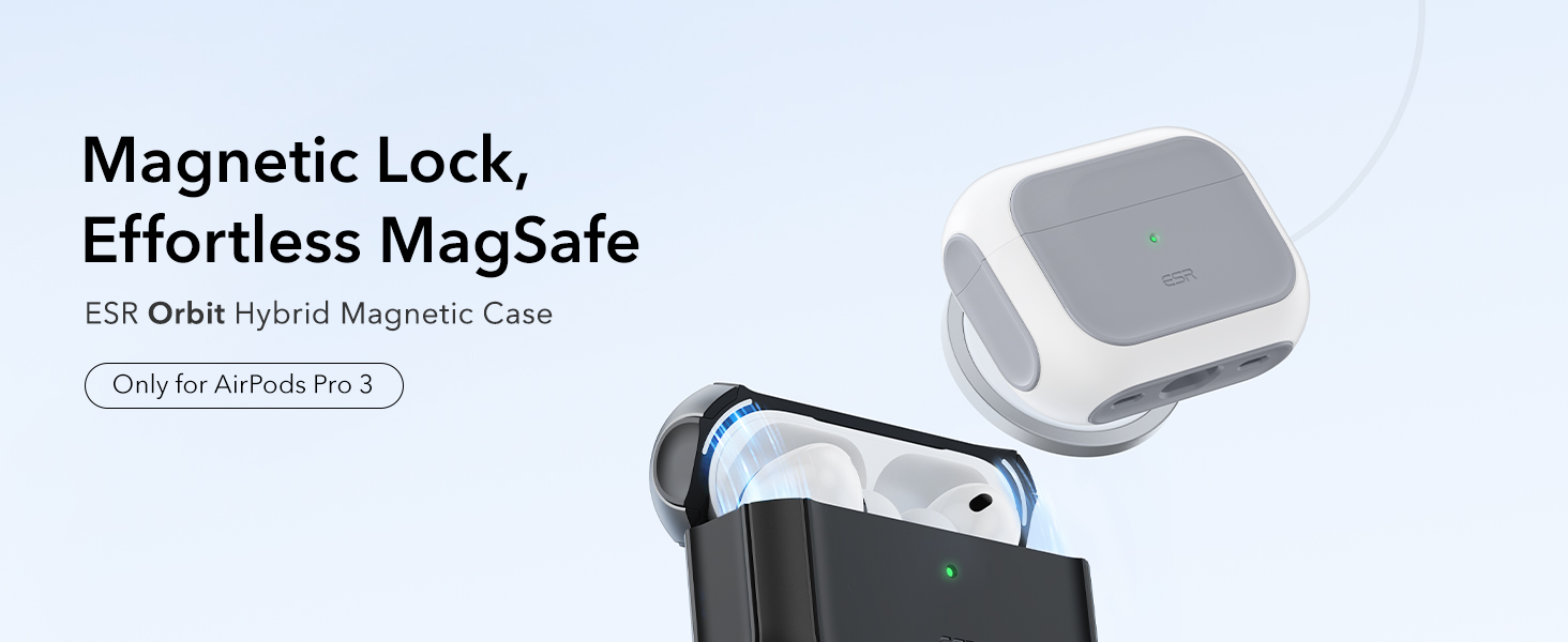 Bao Case cho Airpods Pro 3 (2025) ESR Orbit Colors Hybrid Magnetic Case - Hàng Chính Hãng