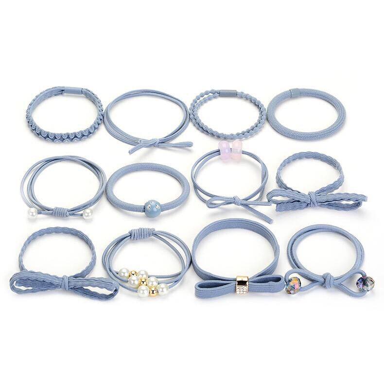 Set 12 Chun Buộc Tóc Hàn Quốc Cao Cấp