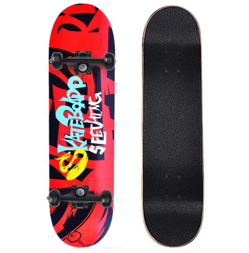 Ván Trượt Thể Thao 80cm (Tặng Túi đựng Ván)Skateboard Mặt Nhám Cao Cấp Gỗ Phong Ép 7 Lớp Cơ Bản Và Chuyên Nghiệp 6