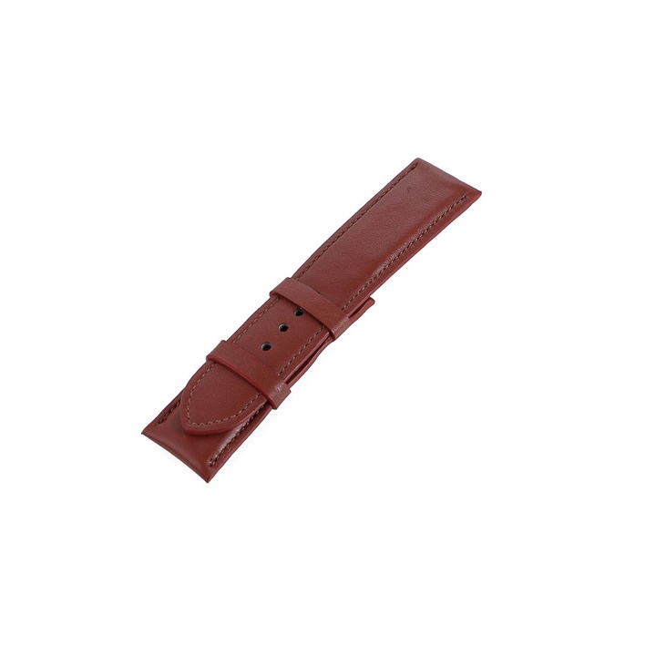 Dây đồng hồ nam nữ Huy Hoàng da bò size lớn màu nâu đỏ HT8132