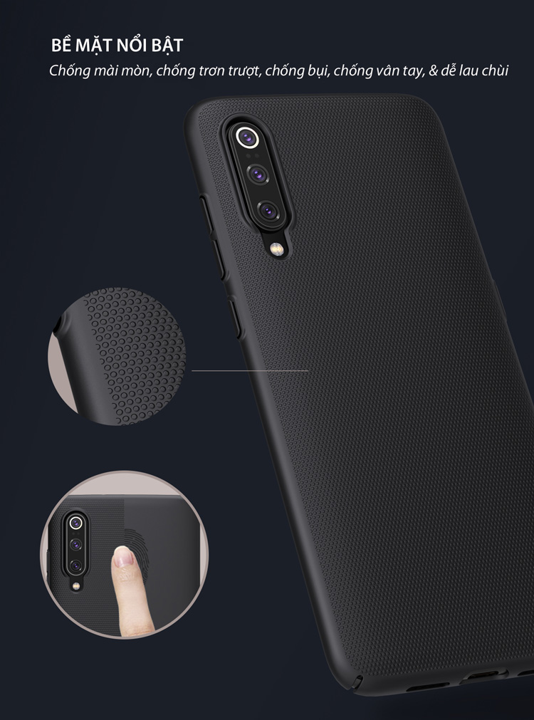 Ốp lưng Xiaomi Mi 9 Nillkin Super Frosted Shield