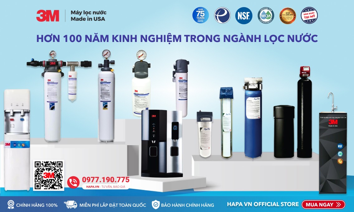 Máy Lọc Nước 3M ICE190-S Chuyên Dùng Cho Nhà Hàng, Quán Cà Phê, Căntin, Horeca - Hàng Chính Hãng 3M, Nhập Khẩu Mỹ