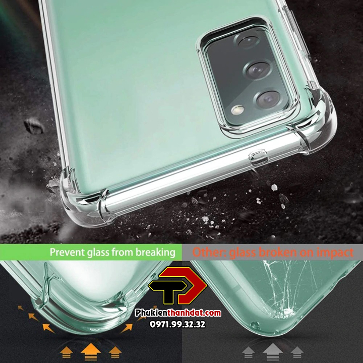 Ốp lưng chống sốc trong suốt cho Samsung Galaxy S20 FE hiệu Likgus giúp chống chịu mọi va đập - Hàng chính hãng