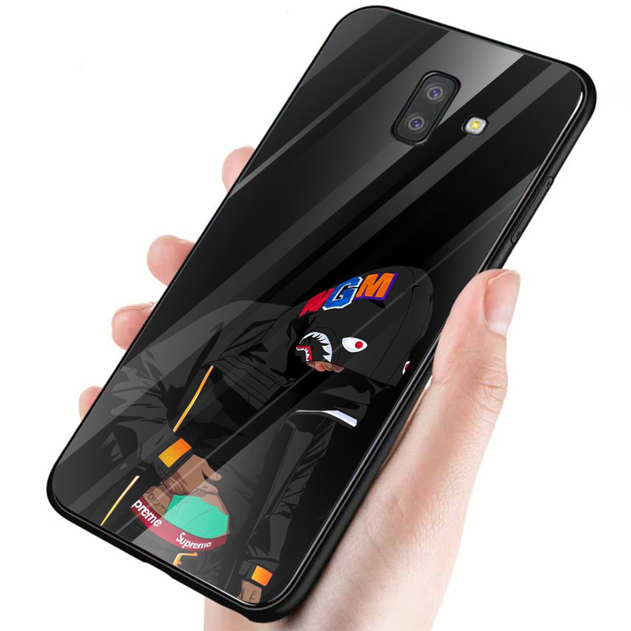 Ốp điện thoại kính cường lực cho máy Samsung Galaxy J6 PLUS - Phong cách MS ACJTU004