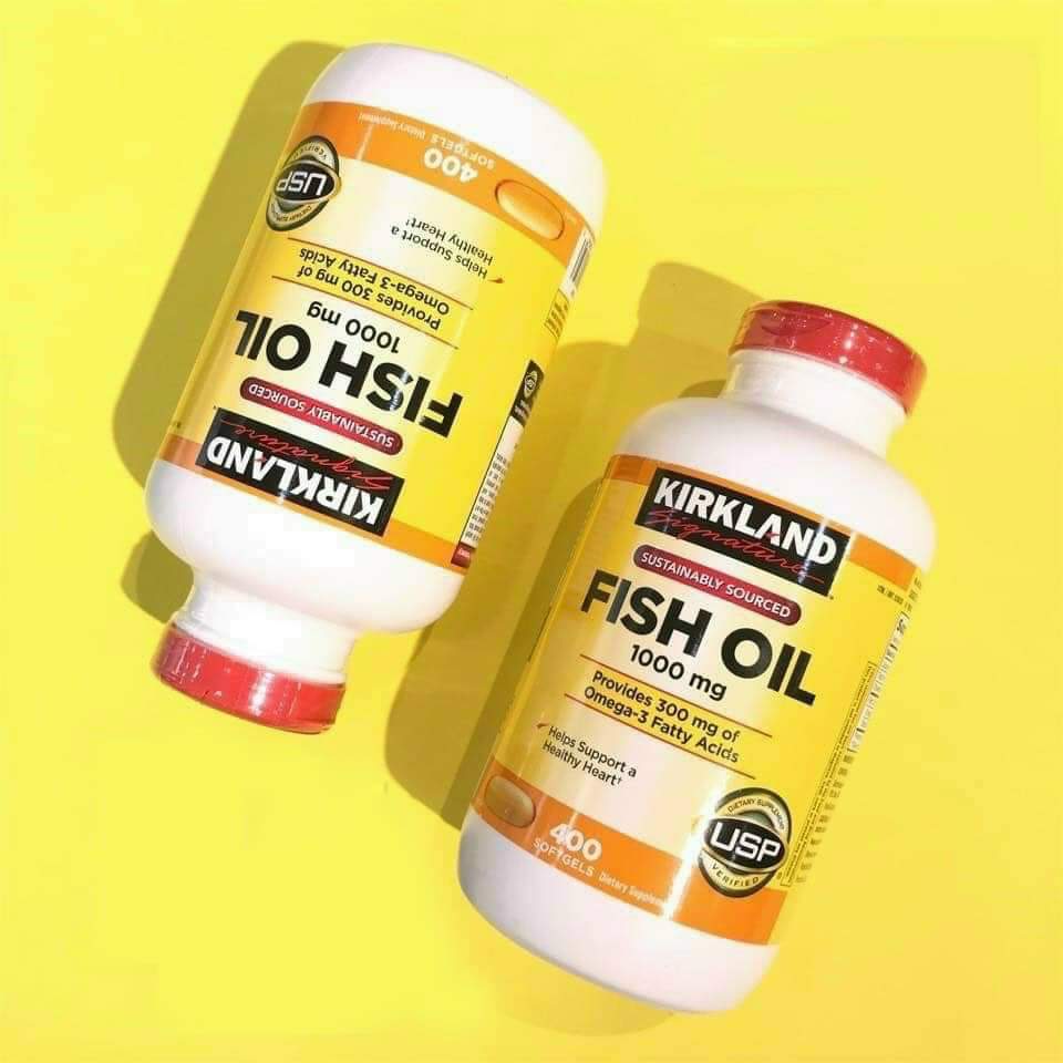 Omega 3 dầu cá Mỹ Kirkland Signature Fish Oil 1000mg