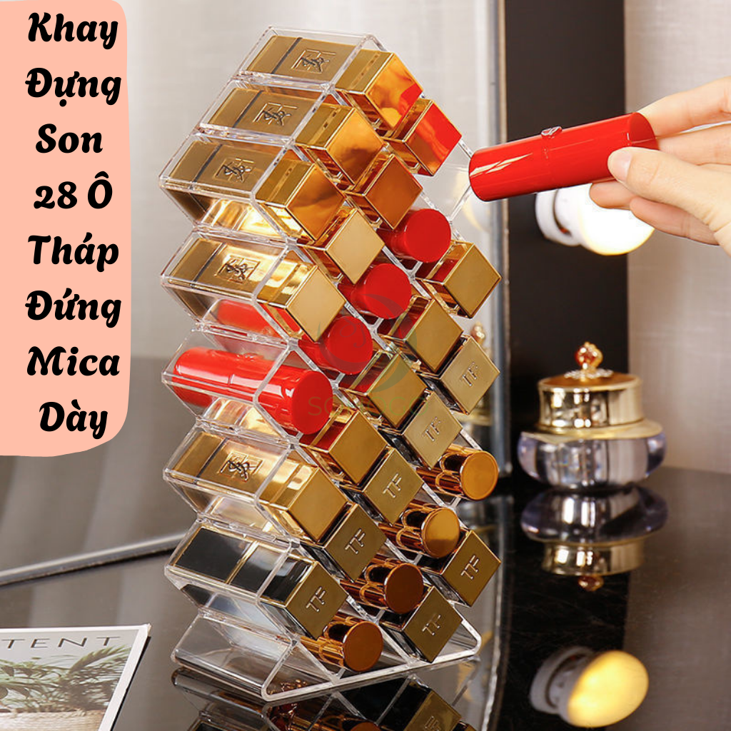 Khay Đựng Son 18–26 Ô Tiện Lợi Kệ Đựng Son 18–26 Ngăn Cao Cấp Khay Đựng Son Trang Điểm Đa Năng 18–26 Ô  Khay Son Cao Cấp 18–26 Ô – Gọn Gàng, Tinh Tế Khay Trang Điểm Đựng Son 18–26 Ô Acrylic Trong Suốt Hộp Đựng Son Handmade 18–26 Ngăn – Đẳng Cấp Makeup
